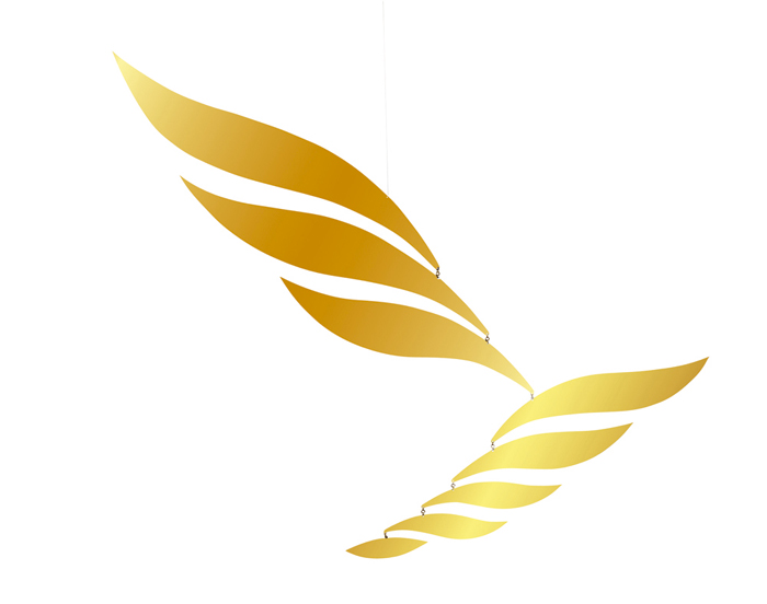 Flensted Mobiles Rhythm Gold 72x70cm