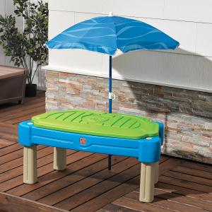 Table sable et eau Cascade avec parasol