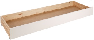 Vipack Pino Tiroir Lit Gigogne pour lit extensible Pino Blanc