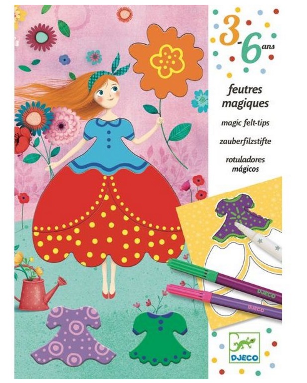 Coloriage Les jolies robes de Marie