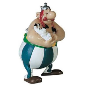 Figurine- Obelix Tenant Idefix
