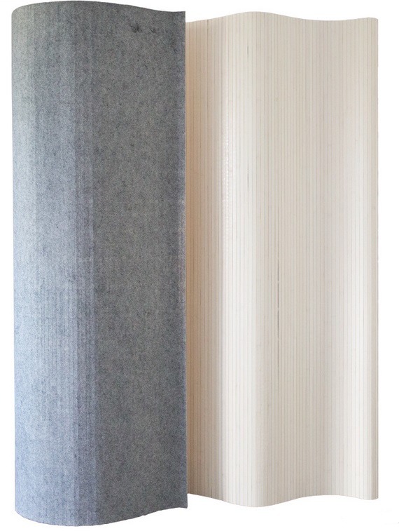 Paravent bambou 200 x 250 cm blanc