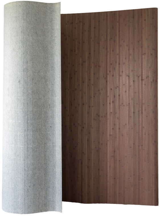 Paravent bambou 200 x 250 cm brun fonce