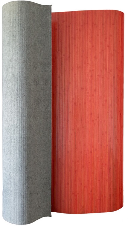 Paravent bambou 200 x 250 cm rouge