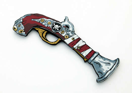 Pistolet de Pirate Rouge Lion Touch