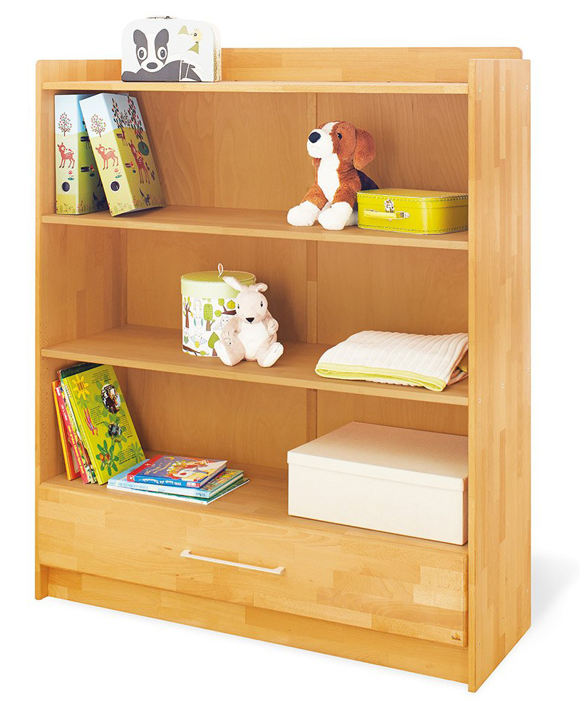 Bibliotheque Etagere Pinolino Natura Grande L 120 x P 41 x H 144