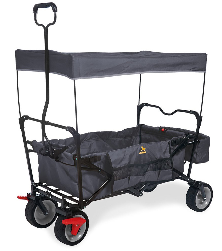 Wagon pliant Pinolino Paxi Dlx Comfort avec frein Anthracite