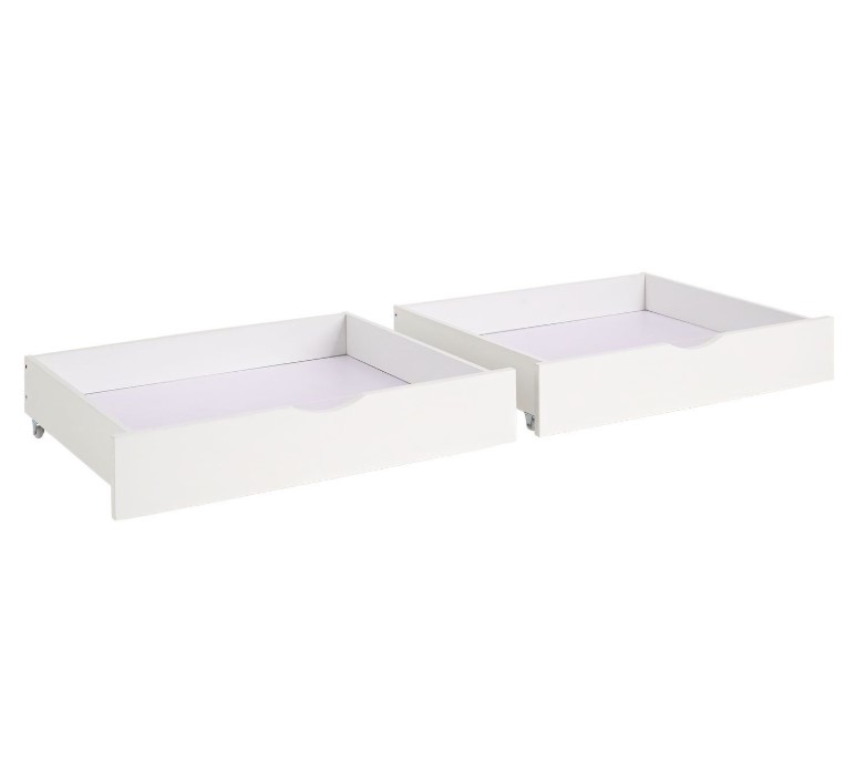 Tiroirs de Lit Rangement bois blanc