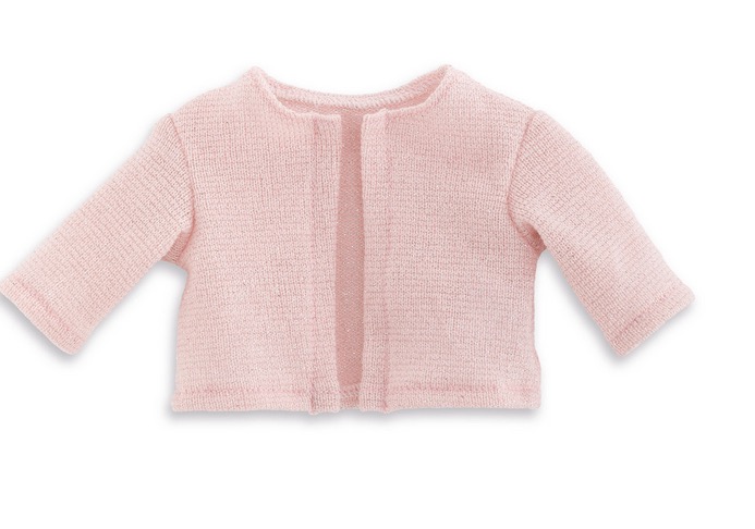 Ma Corolle Gilet Rose Argente