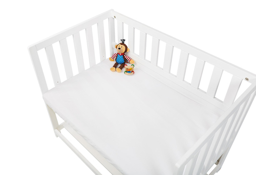 Pinolino Drap-housses en jersey pour berceaux cododos et poussettes en double kit blanc