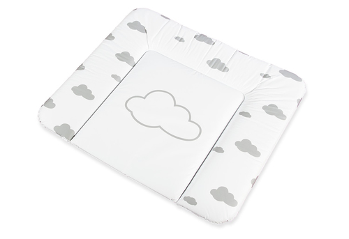 Pinolino Matelas à langer Komfort plastique design Wölkchen gris