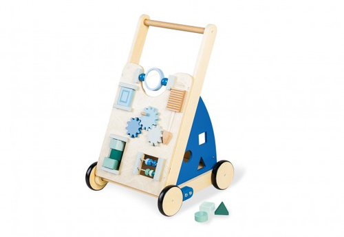 Pinolino TITUS Chariot d'activités bleu tilleul et MDF laqué clair