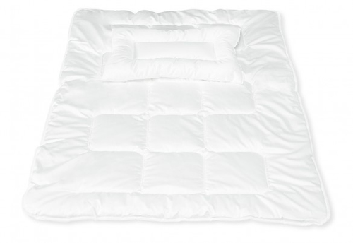 Pinolino Couverture avec oreiller Allergo Housse en coton rembourrage polyester
