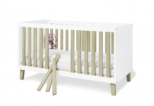 Pinolino Lit pour enfant Blanc, Bois Plastique, Bois Lit coffre