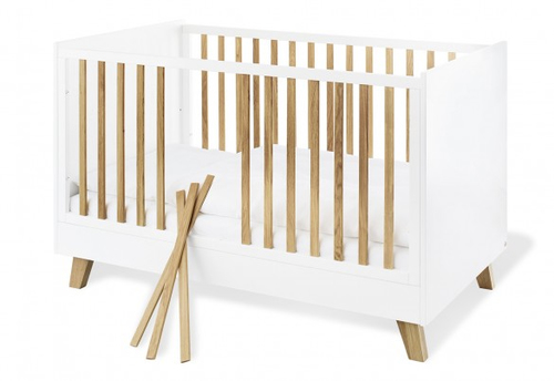 Pinolino Ensemble Economique Pan large 2 pièces lit de bébé évolutif commode à langer large