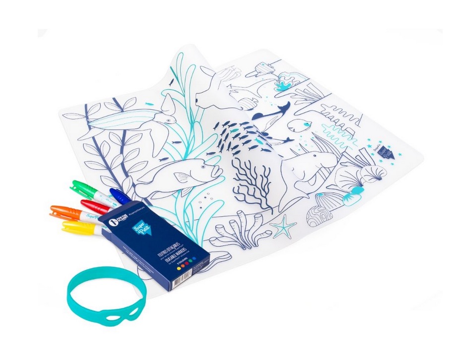 Kit Set silicone et 5 feutres WILDLIFE Coral