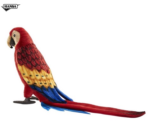 Peluche ara rouge 31 centimetres
