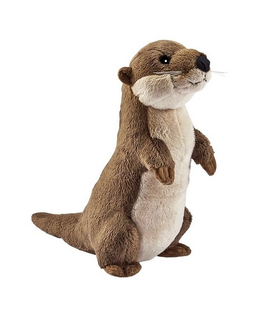 Peluche Loutre dréssée 20cm
