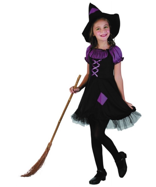 Costume Sorciere violette 4-6 ans