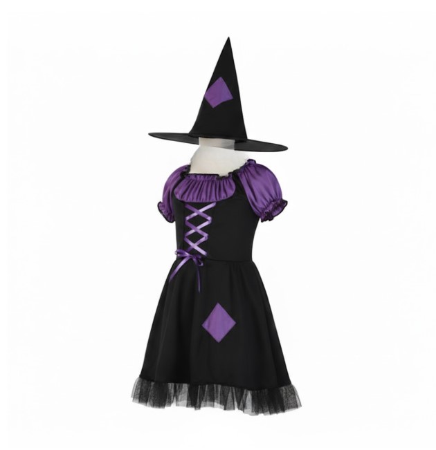 Costume Sorciere violette 4-6 ans