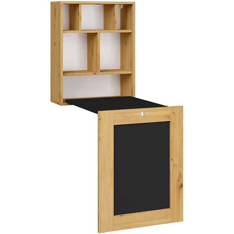 Bureau pliable Tilt Artisan bois naturel noir