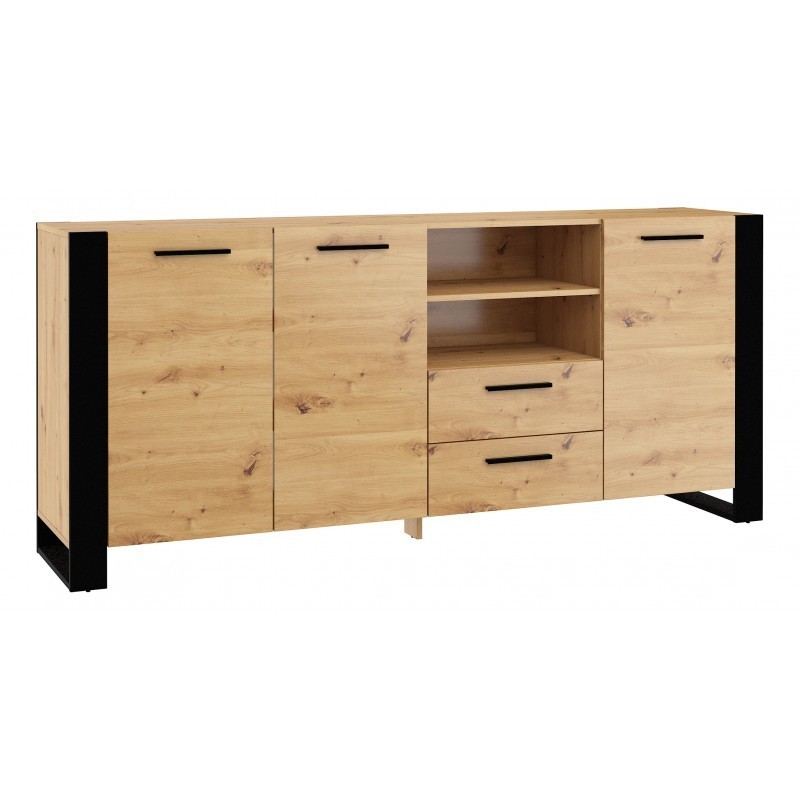 Commode Nuka D chene noir