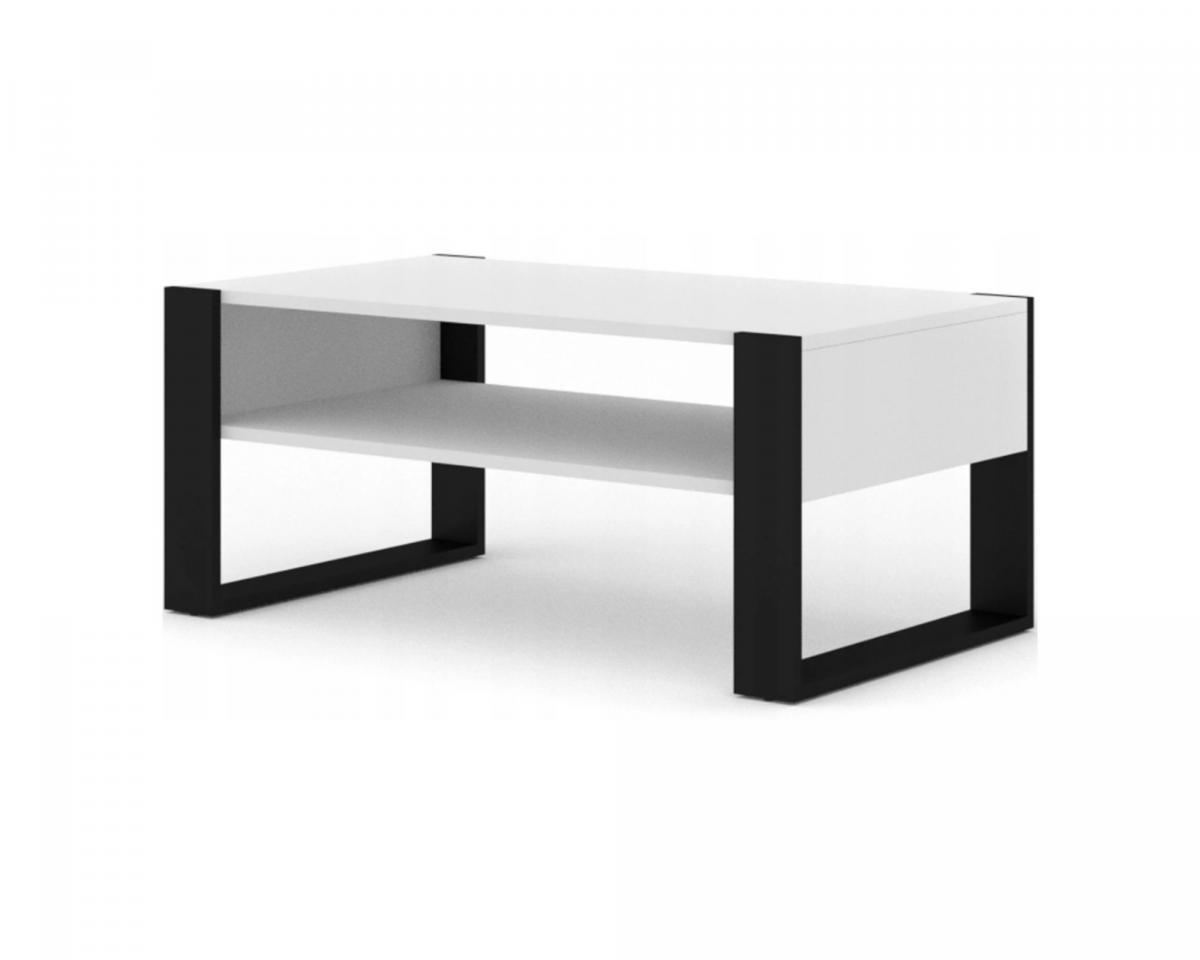 Table basse blanc mat 110 cm