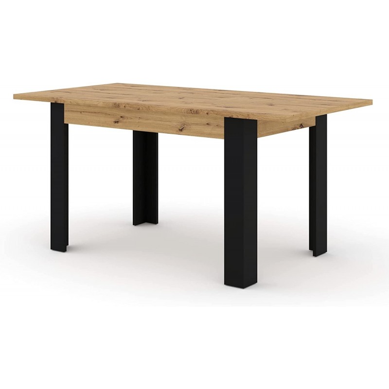 Table Nuka 160 cm chene noir