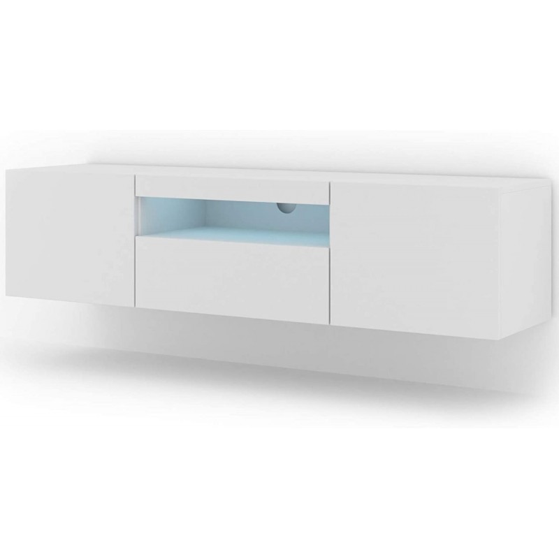 Commode Aura blanc 150 cm LED