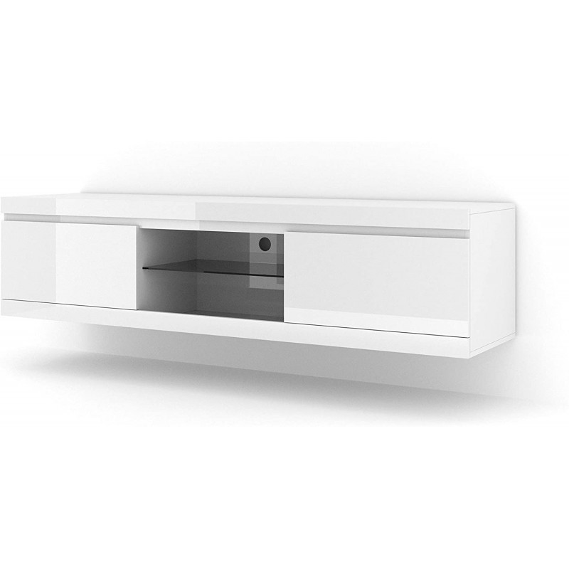 Commode a suspendre Net 180 cm blanc