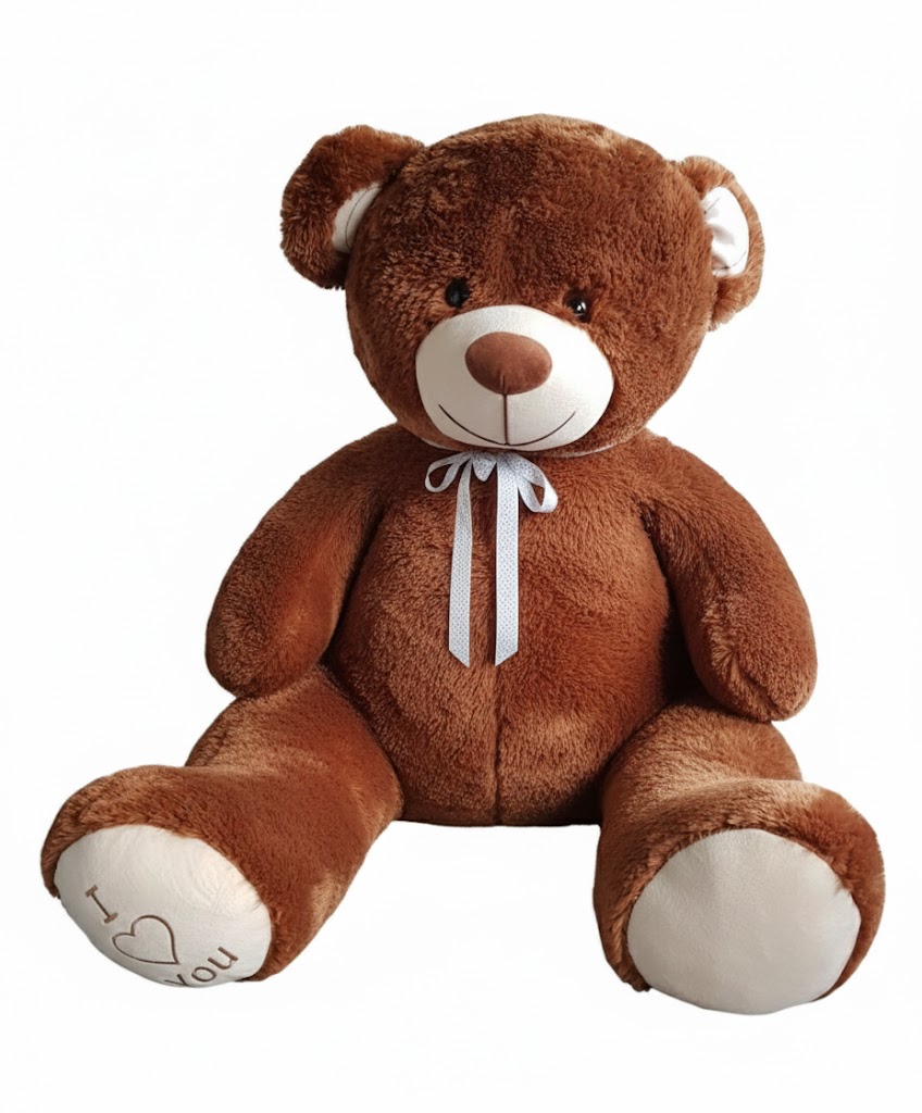Nounours en peluche énorme Teddy Bear 75+85 marron