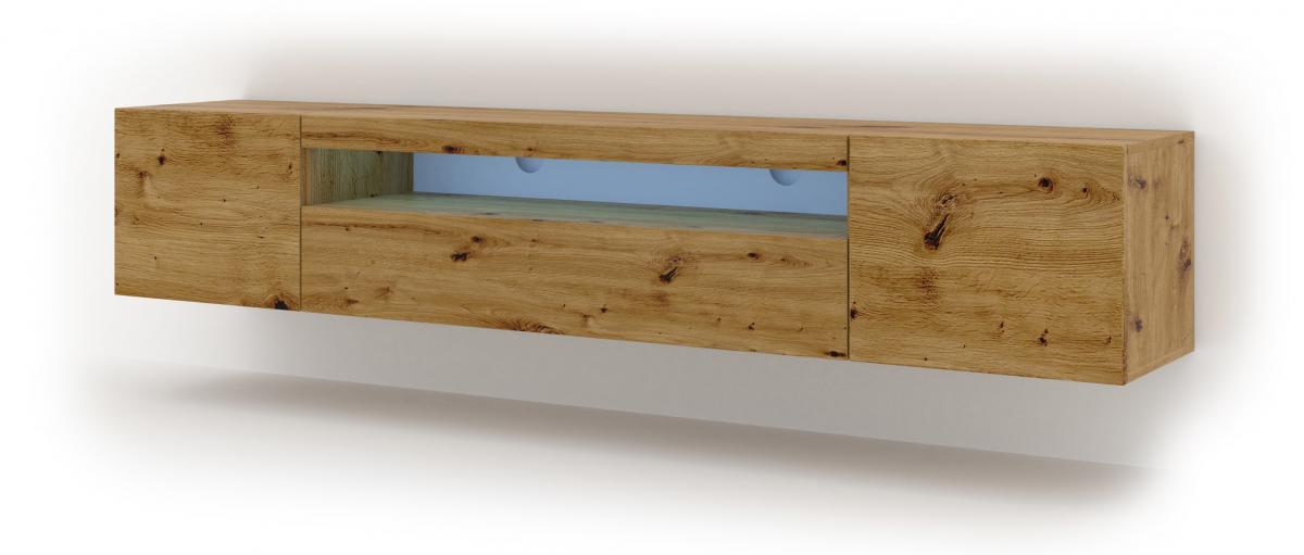 Meuble TV Aura 200 Artisan Eiche Led