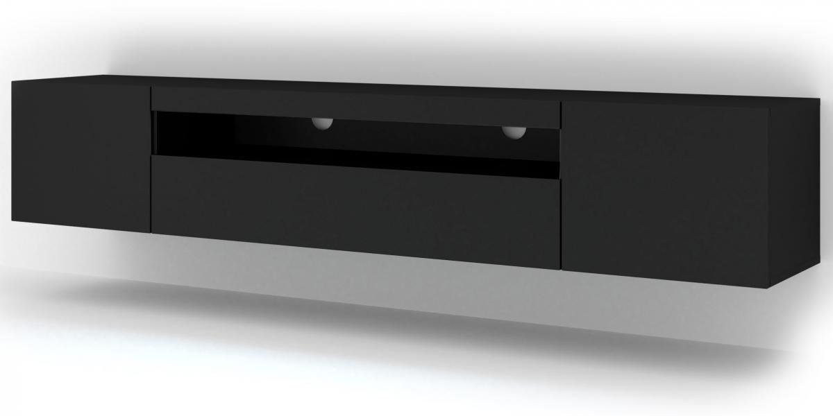 Meuble TV Aura 200 Noir Mat
