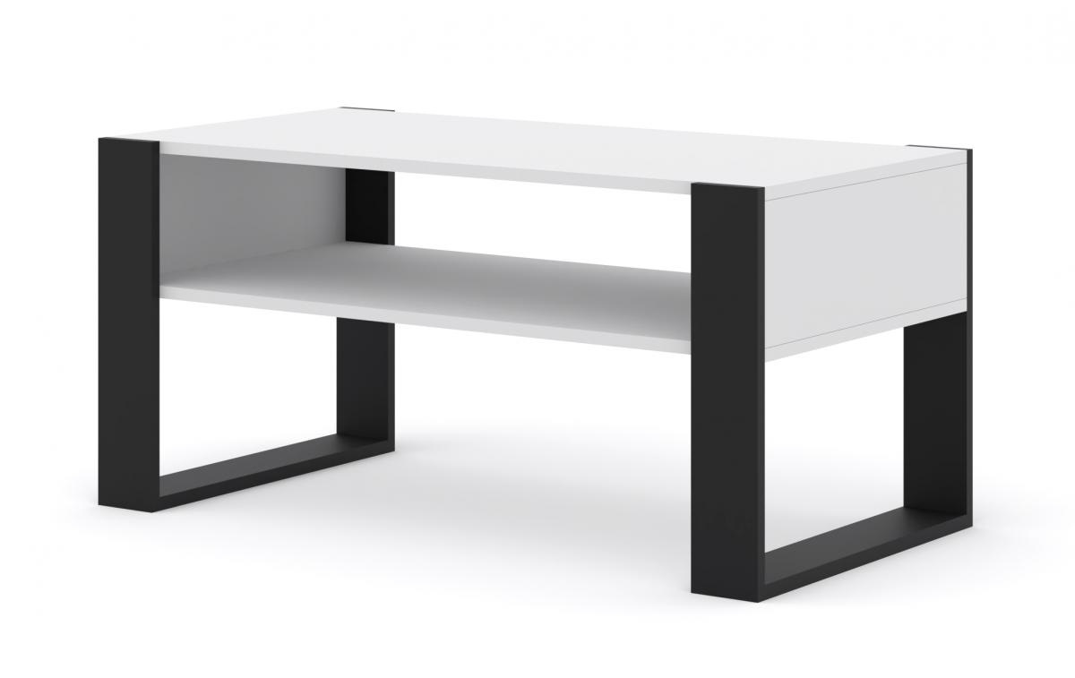 Table à café Mondi 100x50 Blanc Mat