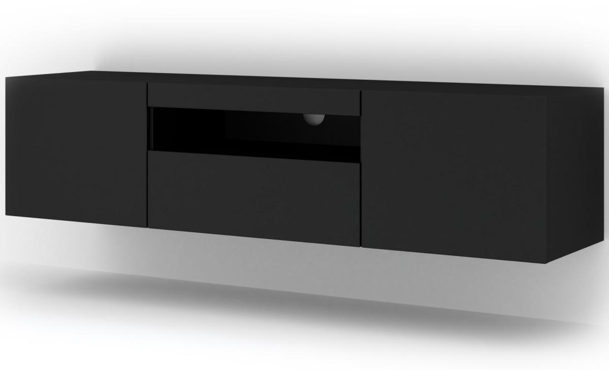 Meuble TV Aura 150 Black Mat