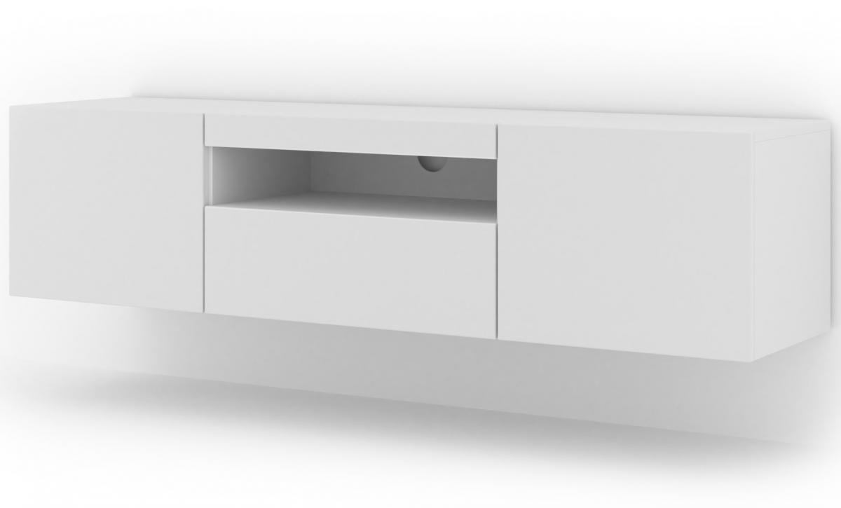 Meuble TV Aura 150 Blanc Mat