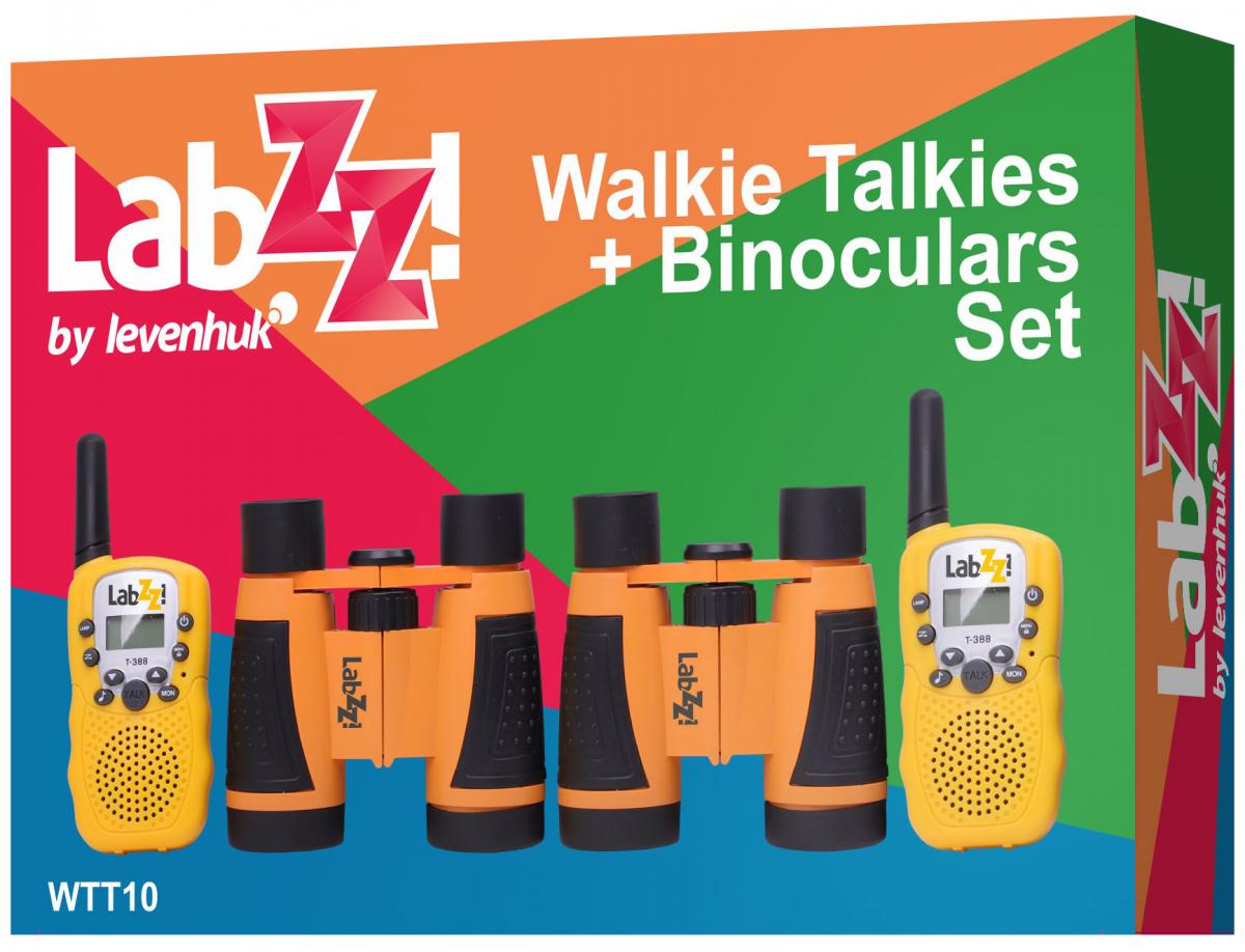Levenhuk LabZZ WTT10 Orange Talkie Walkie et Jumelles