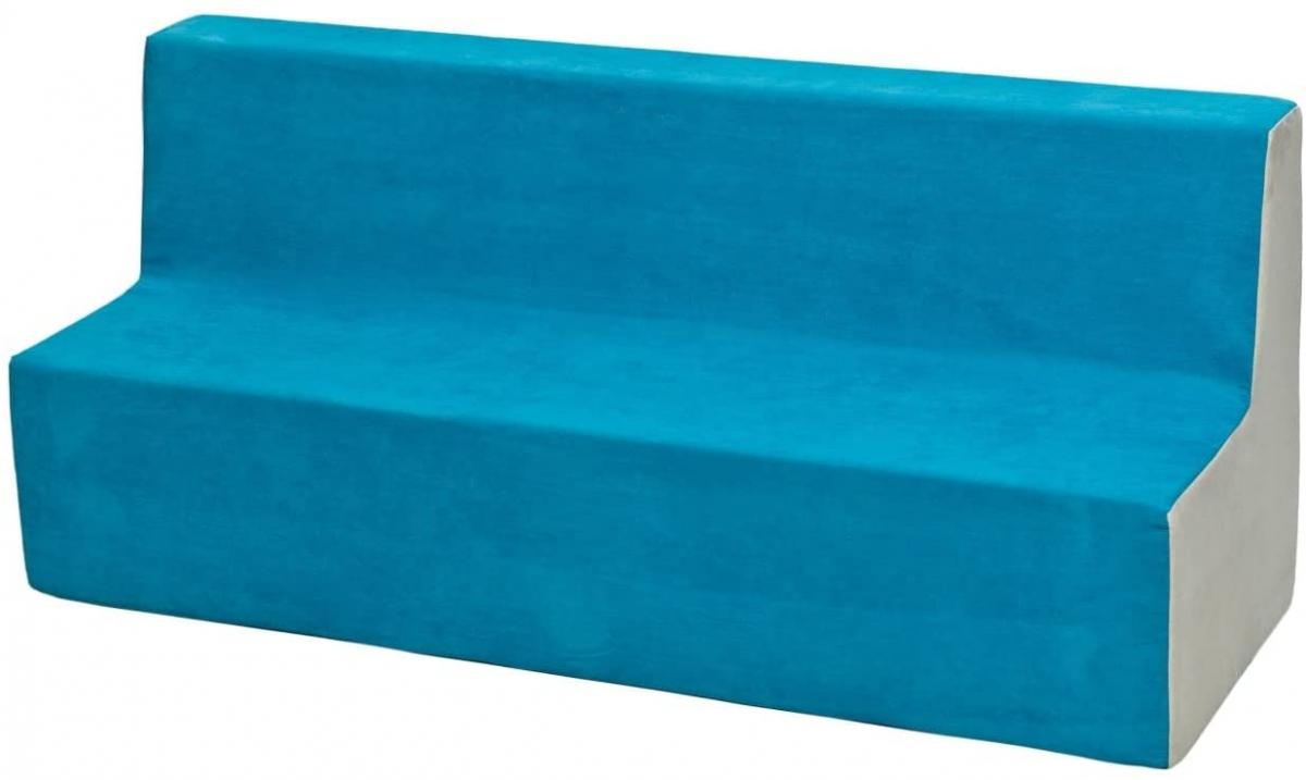 Canapé jeu confort repos bleu-beige
