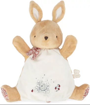 doudou marionnette petit lapin