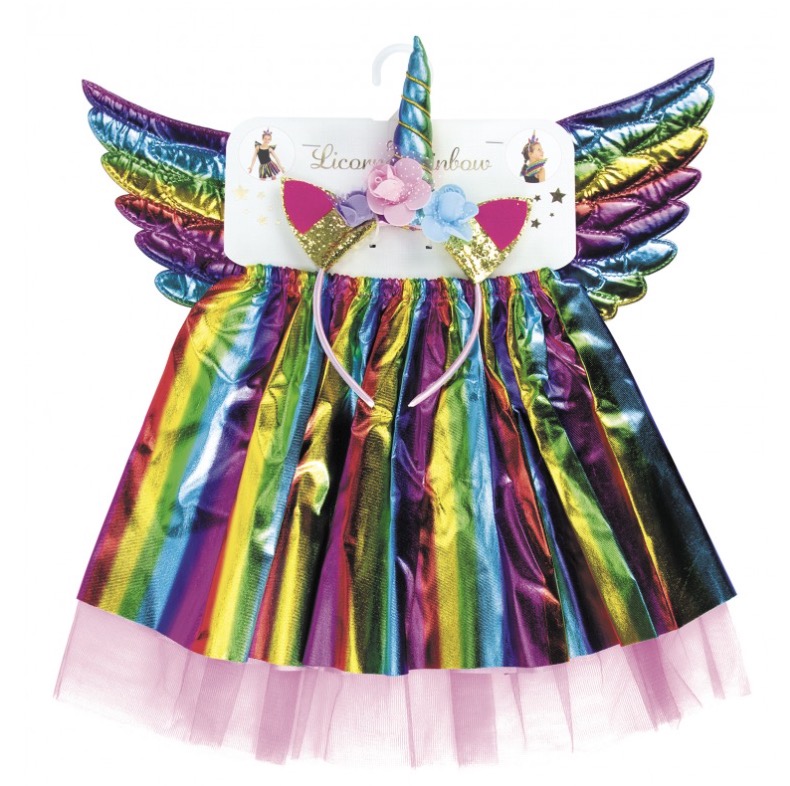 Set Licorne Rainbow enfant 3 pcs