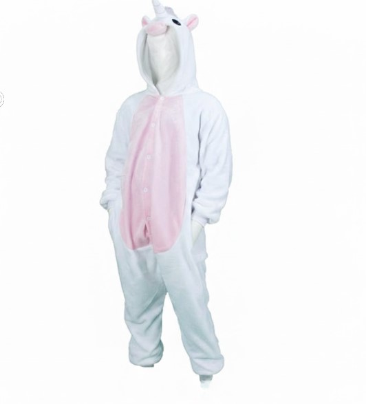 Kigurumi deguisement Licorne blanche et rose 7-9ans
