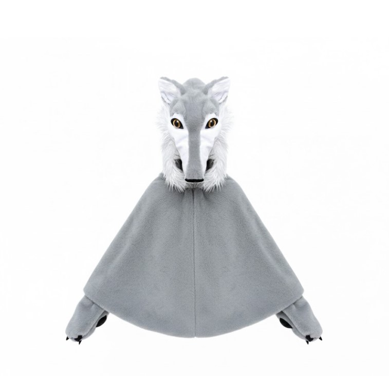 Cape de loup taille 4 à 6 ans