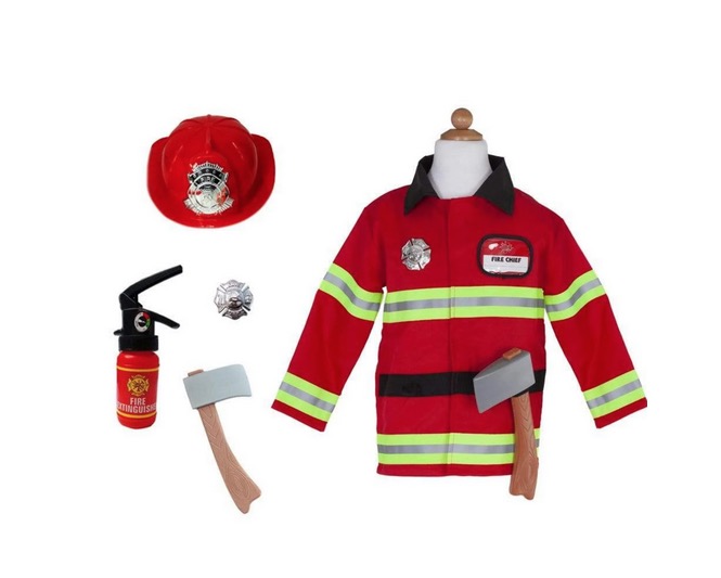 Deguisement Pompiers avec accesoires Taille 5 - 6 ans