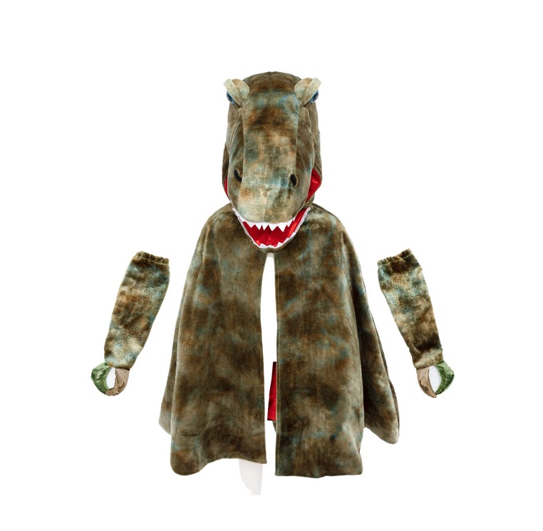 Cape de T Rex Grandasaurus avec griffes - Taille 4-6 ans