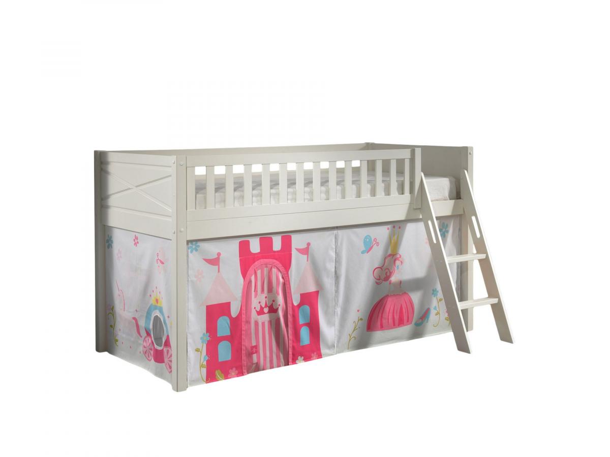 Rideau pour lit en hauteur en 4 parties pompiers TX50010