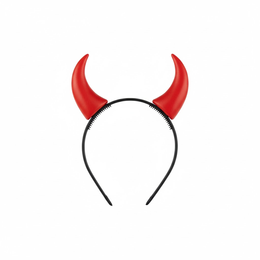 Serre-tête corne diable rouge