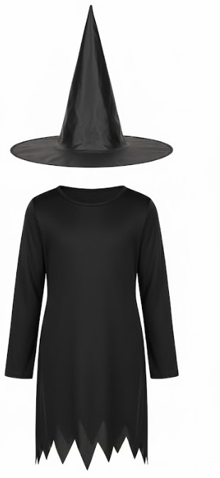 Costume halloween sorciere 4/6 ans