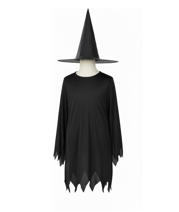 costume halloween sorciere 3/4 ans