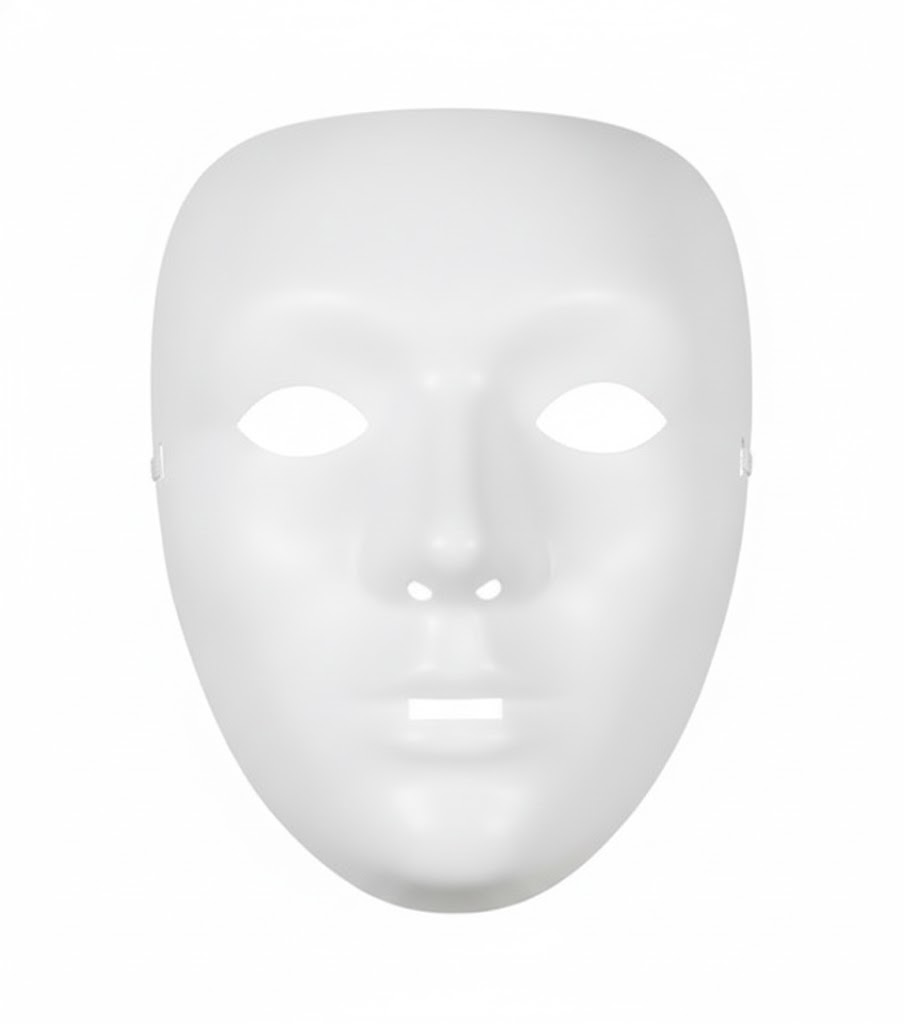 Masque blanc a peindre - 1 piece