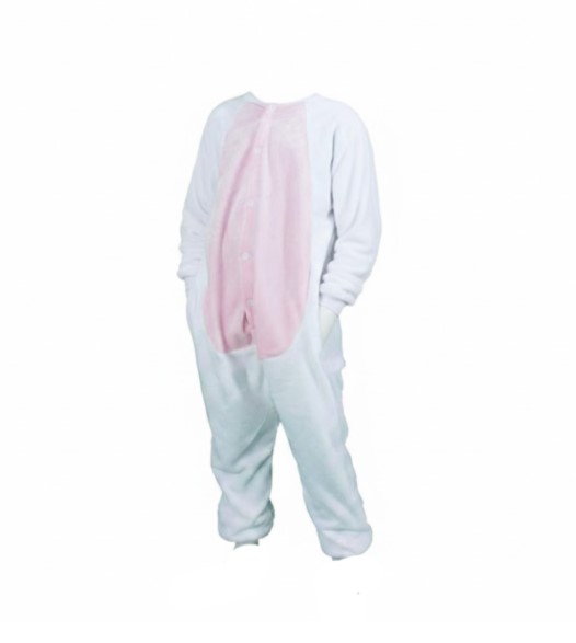 Costume Kigurumi Licorne rose et blanche  4-6 ans